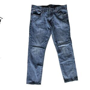 Lucky Brand Jeans Mens 34x32 Blue Denim 221 Original Straight Stretch